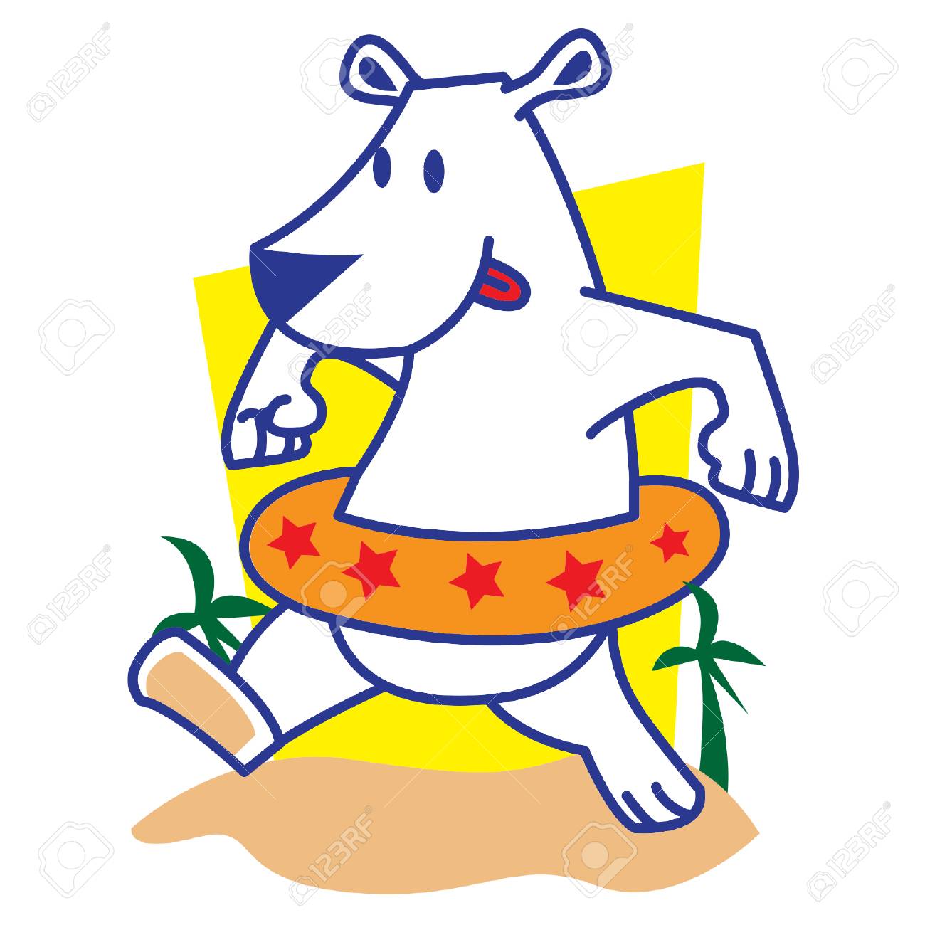 Detail Polar Bear Swimming Clipart Nomer 49