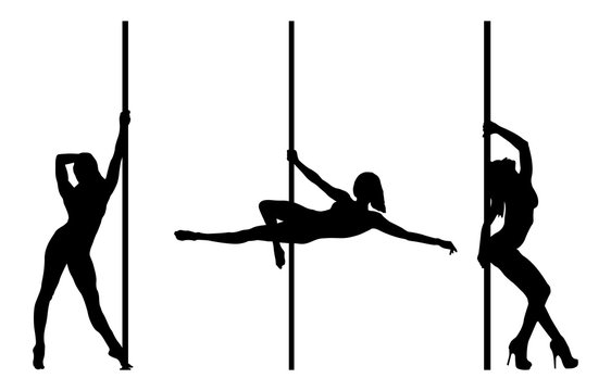 Detail Pole Dance Silhouettes Nomer 2