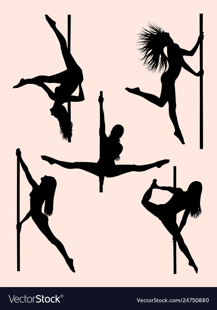 Detail Pole Dance Silhouettes Nomer 6