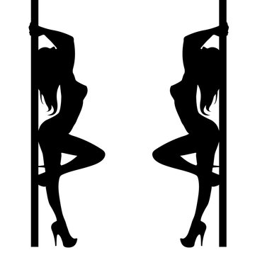 Detail Pole Dancer Silhouette Free Nomer 27