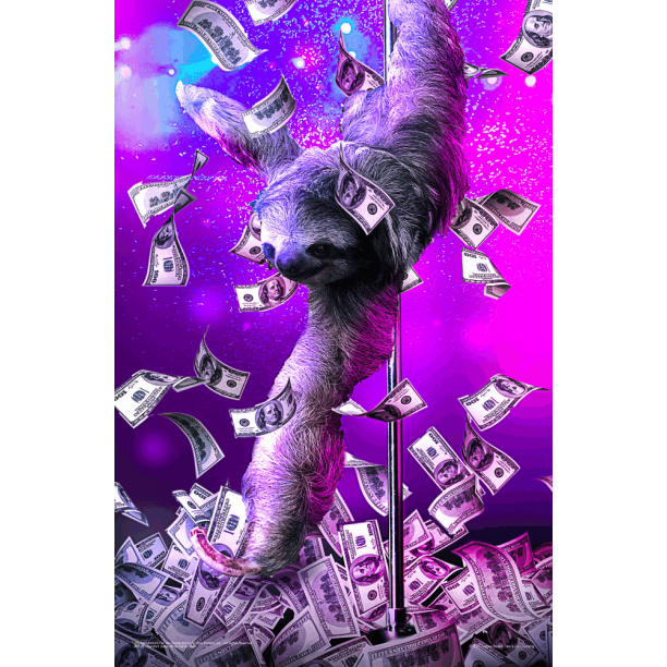 Detail Pole Dancing Sloth Nomer 17