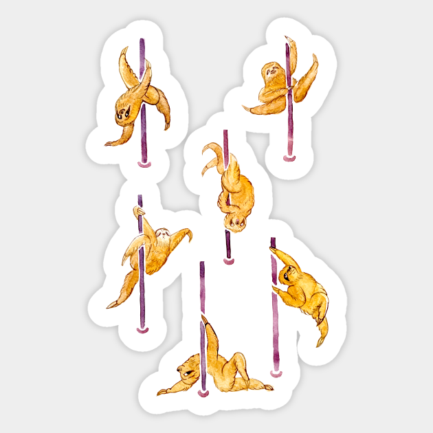 Detail Pole Dancing Sloth Nomer 8