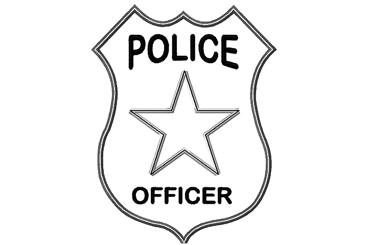 Detail Police Badge Clipart Black And White Nomer 13