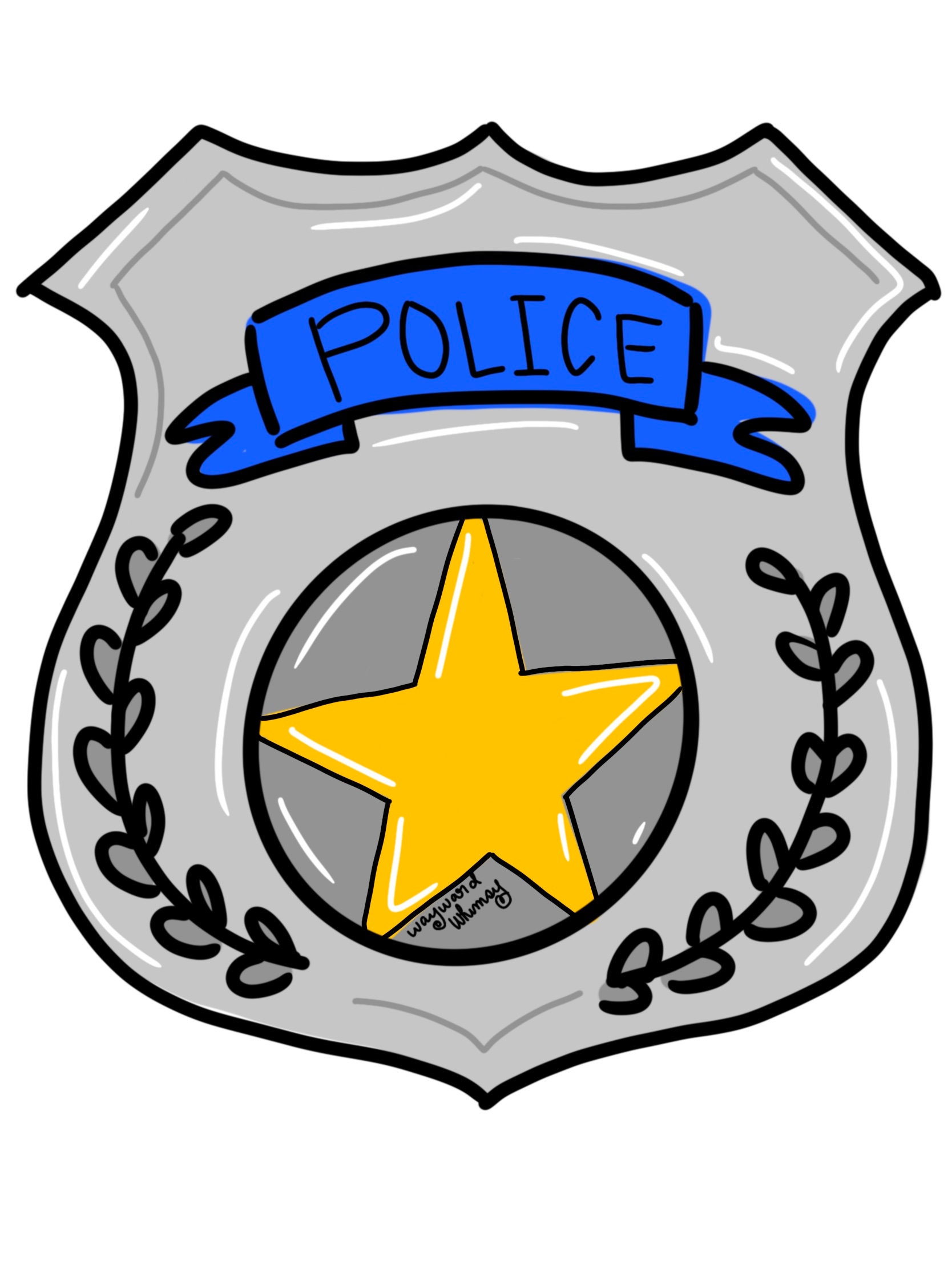 Detail Police Badge Template To Print Nomer 9