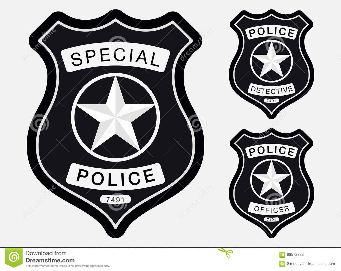 Detail Police Badge Vector Free Download Nomer 8