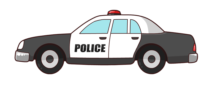 Detail Police Car Clipart Nomer 5