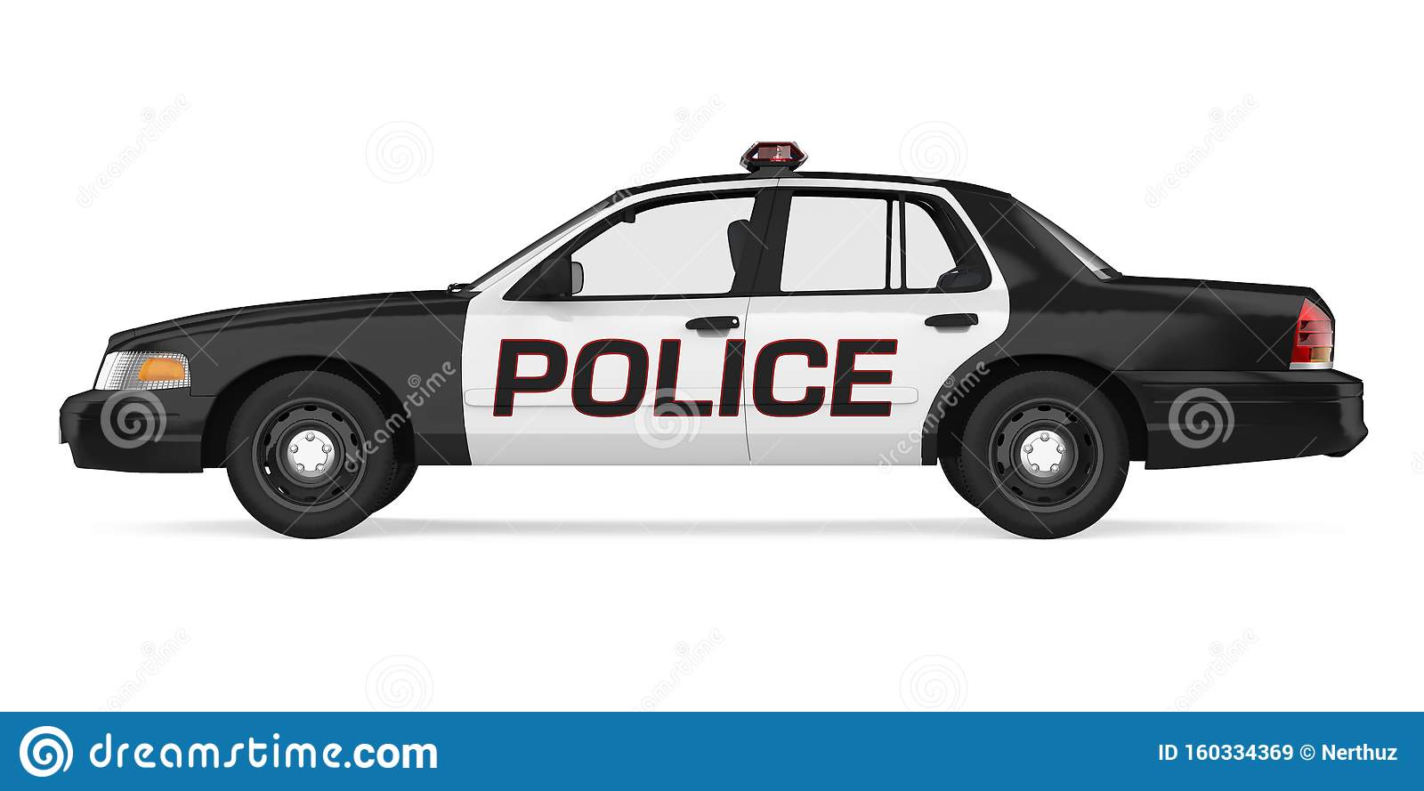 Detail Police Car White Background Nomer 28