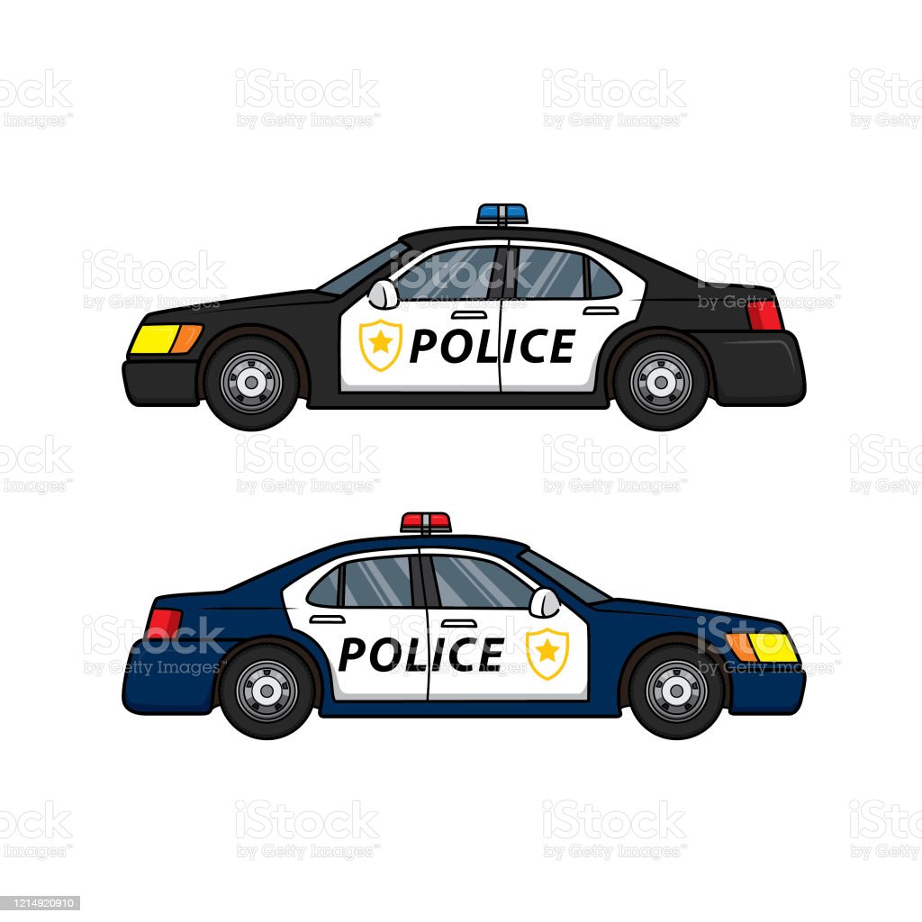 Detail Police Car White Background Nomer 29