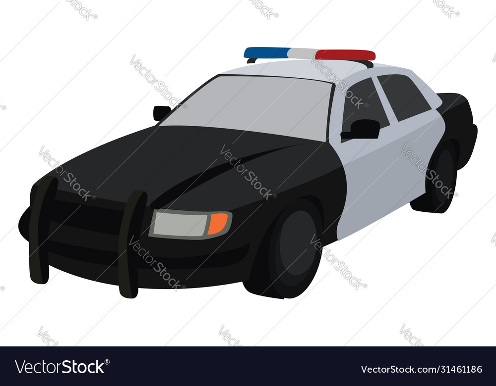 Detail Police Car White Background Nomer 37
