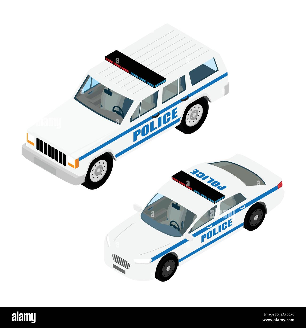 Detail Police Car White Background Nomer 39