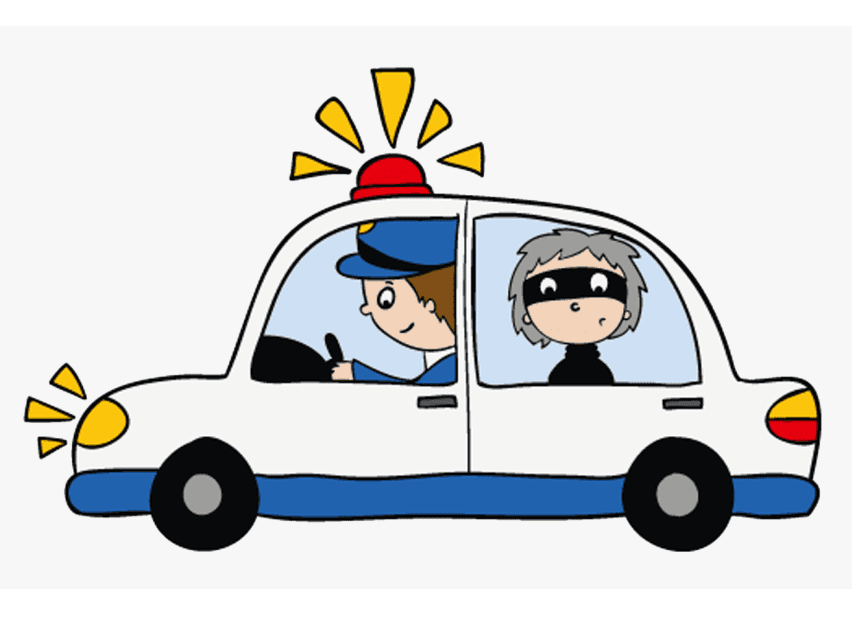 Detail Policeman Car Clipart Nomer 15