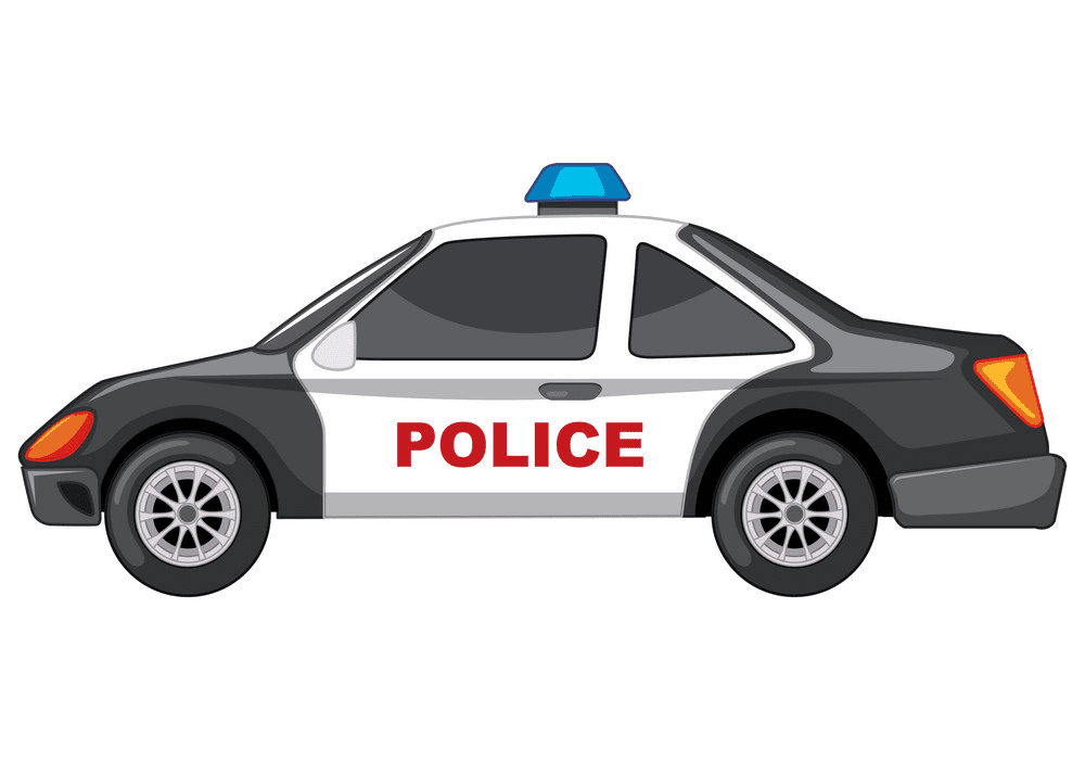 Detail Policeman Car Clipart Nomer 2