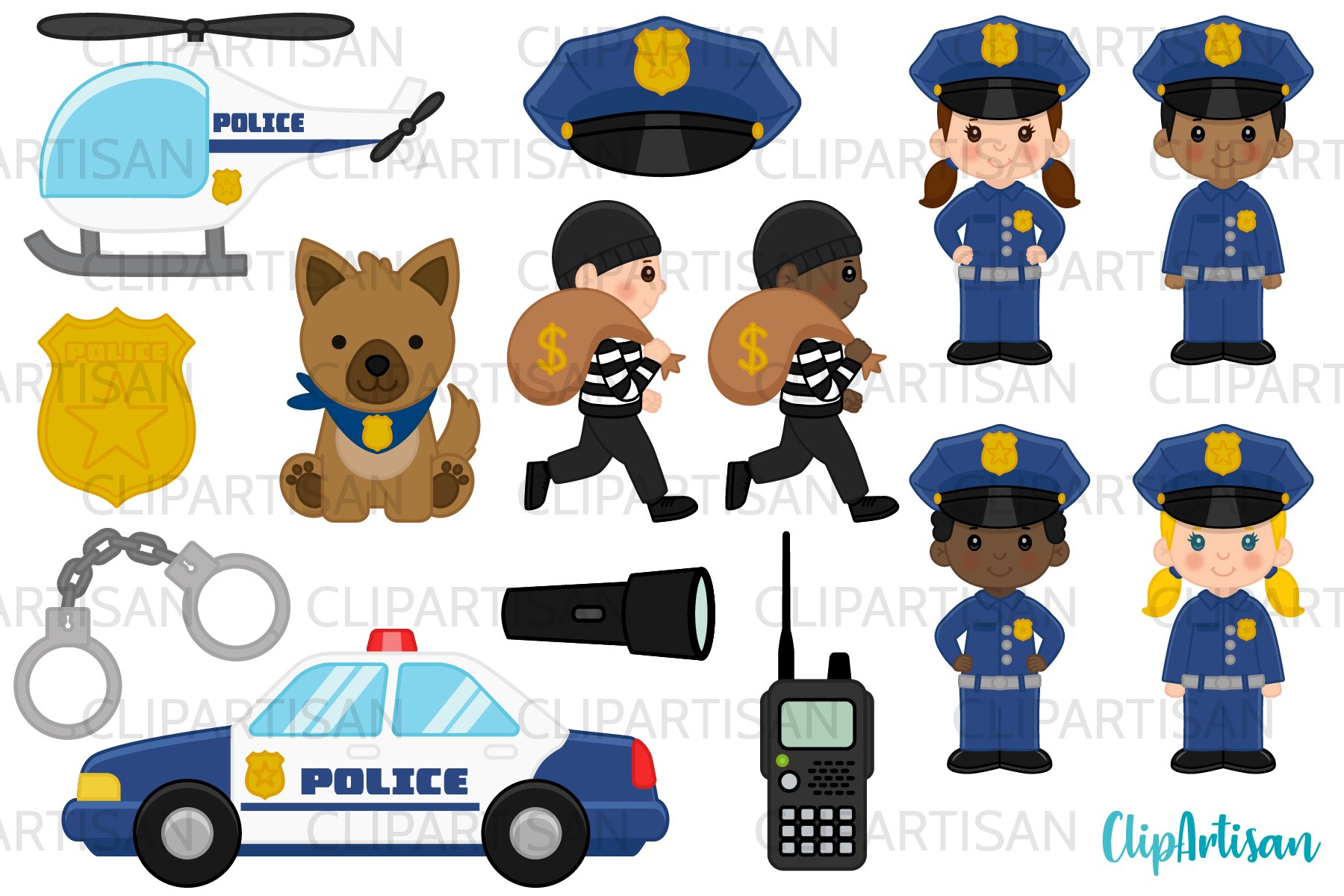 Detail Policeman Clipart Nomer 22