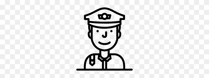 Detail Policeman Clipart Black And White Nomer 13