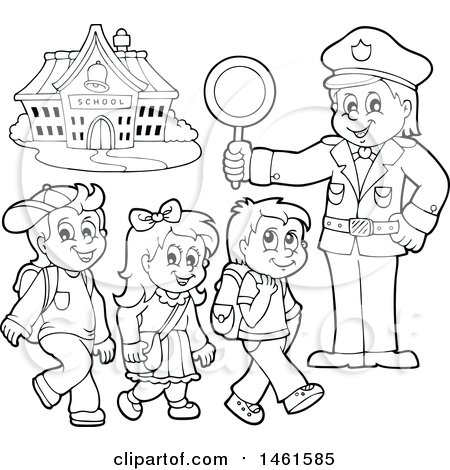 Detail Policeman Clipart Black And White Nomer 31