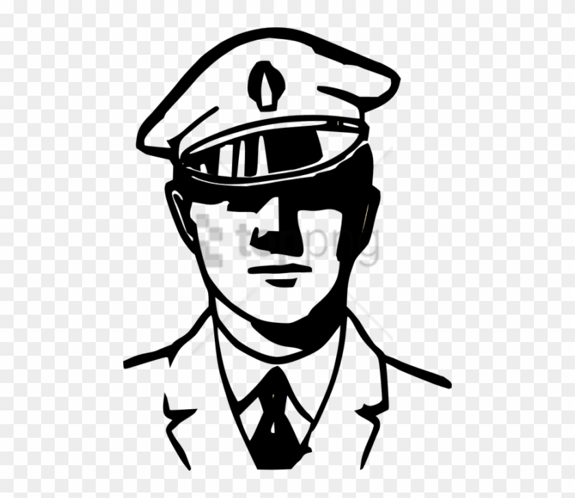 Detail Policeman Clipart Black And White Nomer 38