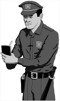 Detail Policeman Clipart Black And White Nomer 45