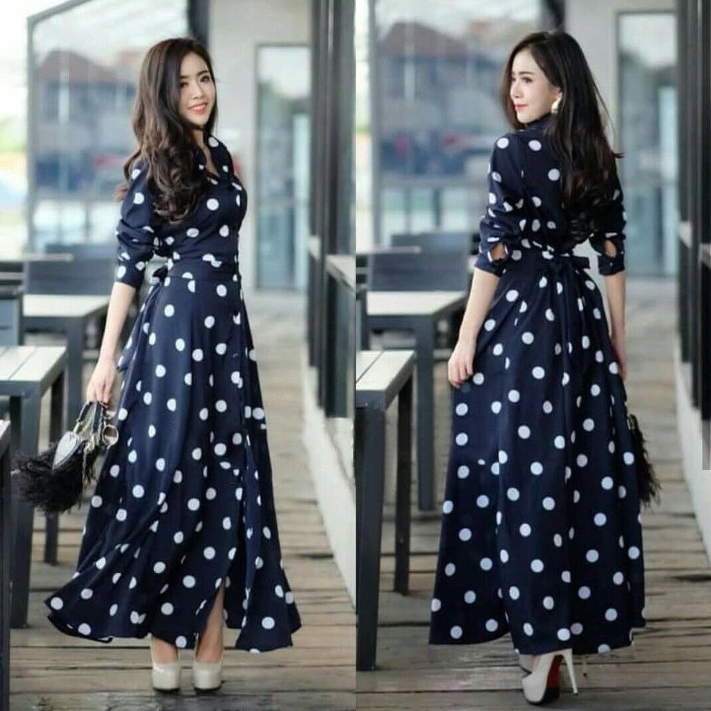 Detail Polkadot Biru Nomer 48