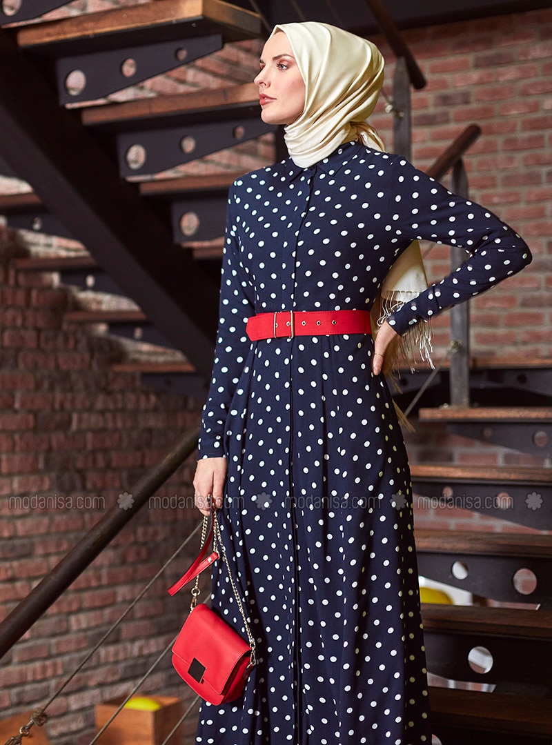 Detail Polkadot Biru Nomer 54