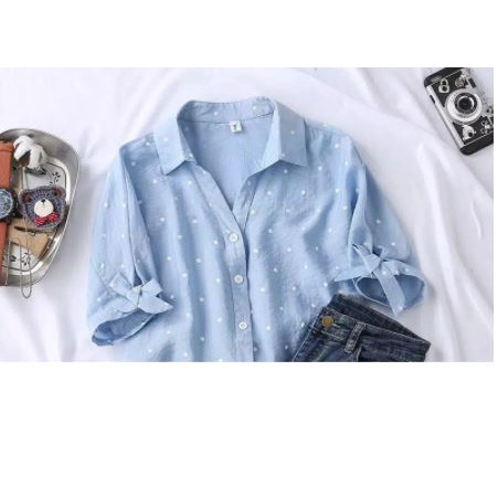 Detail Polkadot Biru Muda Nomer 21