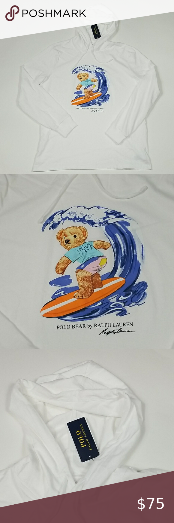 Detail Polo Bear Surfing Hoodie Nomer 37