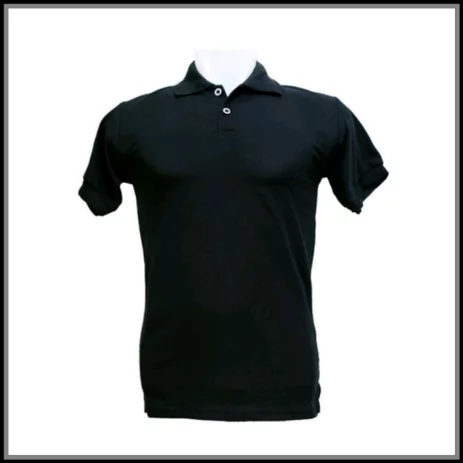 Detail Polo Shirt Hitam Polos Nomer 37