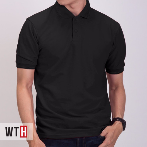 Detail Polo Shirt Hitam Polos Nomer 53