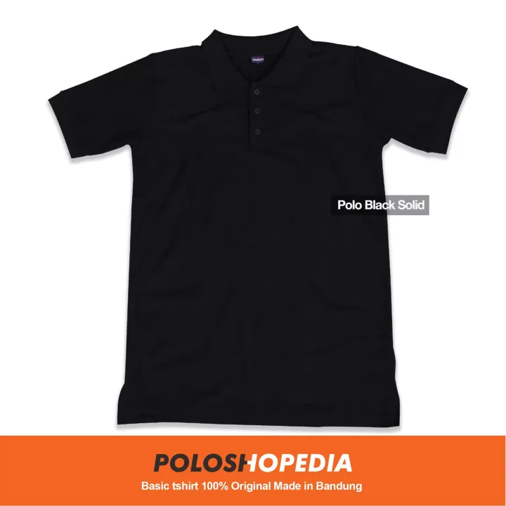 Detail Polo Shirt Hitam Polos Nomer 10