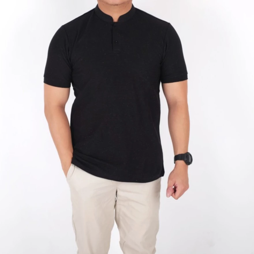 Detail Polo Shirt Polos Hitam Nomer 9