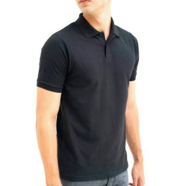 Detail Polo Shirt Polos Hitam Nomer 12