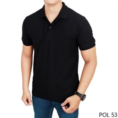 Detail Polo Shirt Polos Hitam Nomer 32