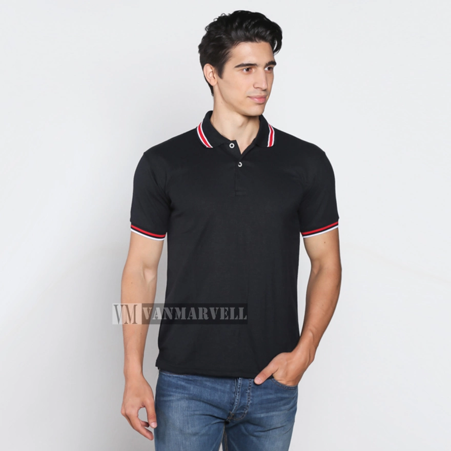 Detail Polo Shirt Polos Hitam Nomer 34