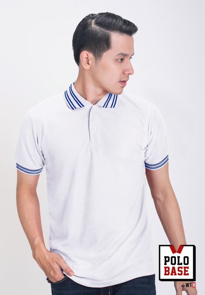 Detail Polo Shirt Putih Polos Depan Belakang Nomer 34