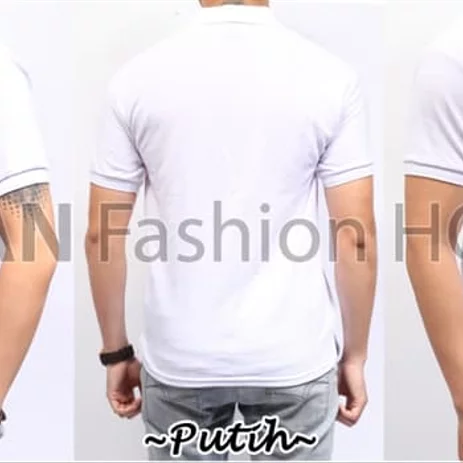 Detail Polo Shirt Putih Polos Depan Belakang Nomer 43