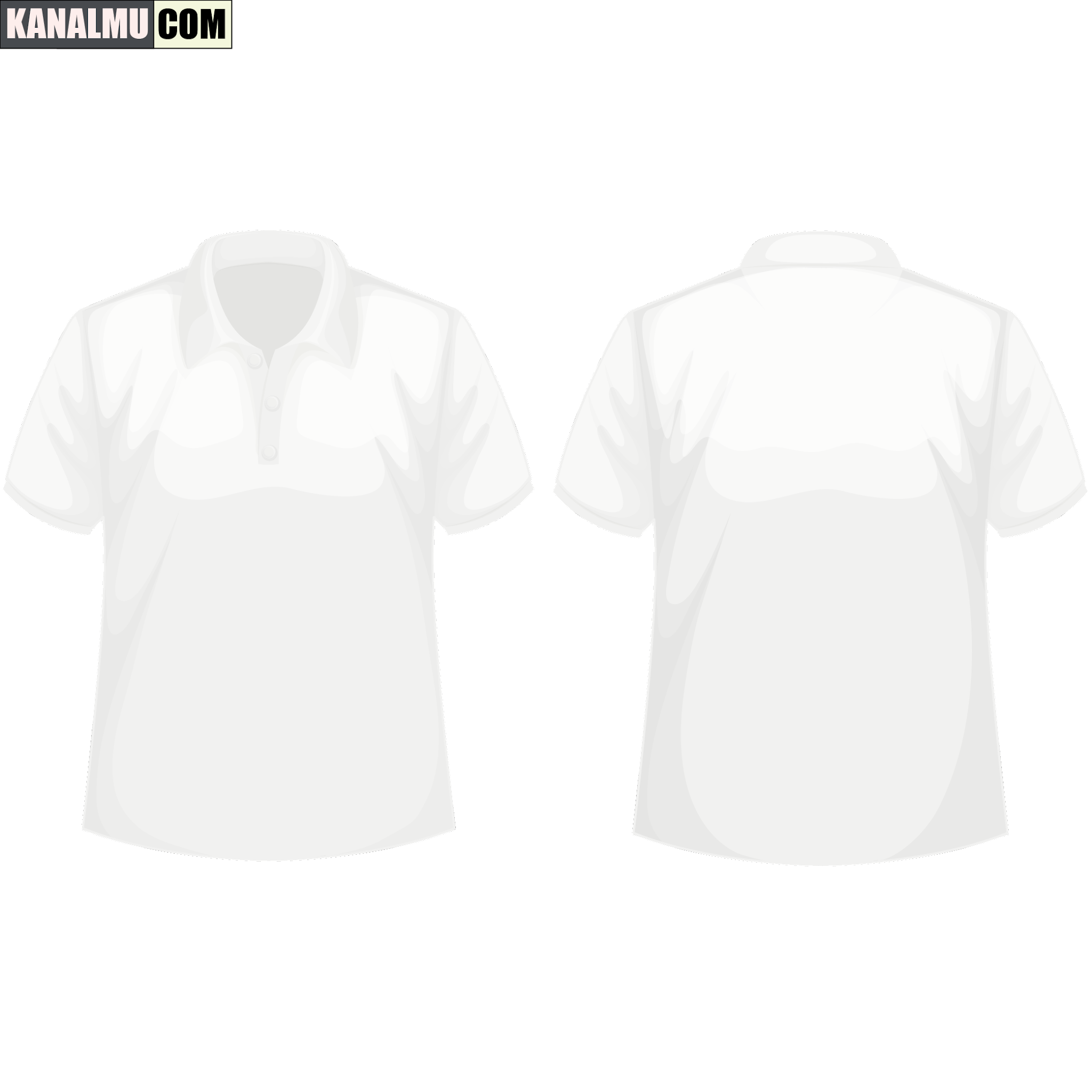 Detail Polo Shirt Putih Polos Depan Belakang Nomer 9