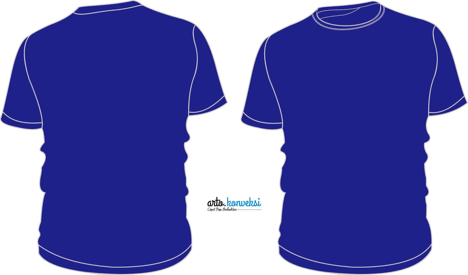 Detail Polosan Kaos Biru Dongker Nomer 20