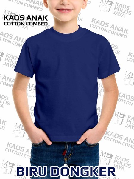 Detail Polosan Kaos Biru Dongker Nomer 38