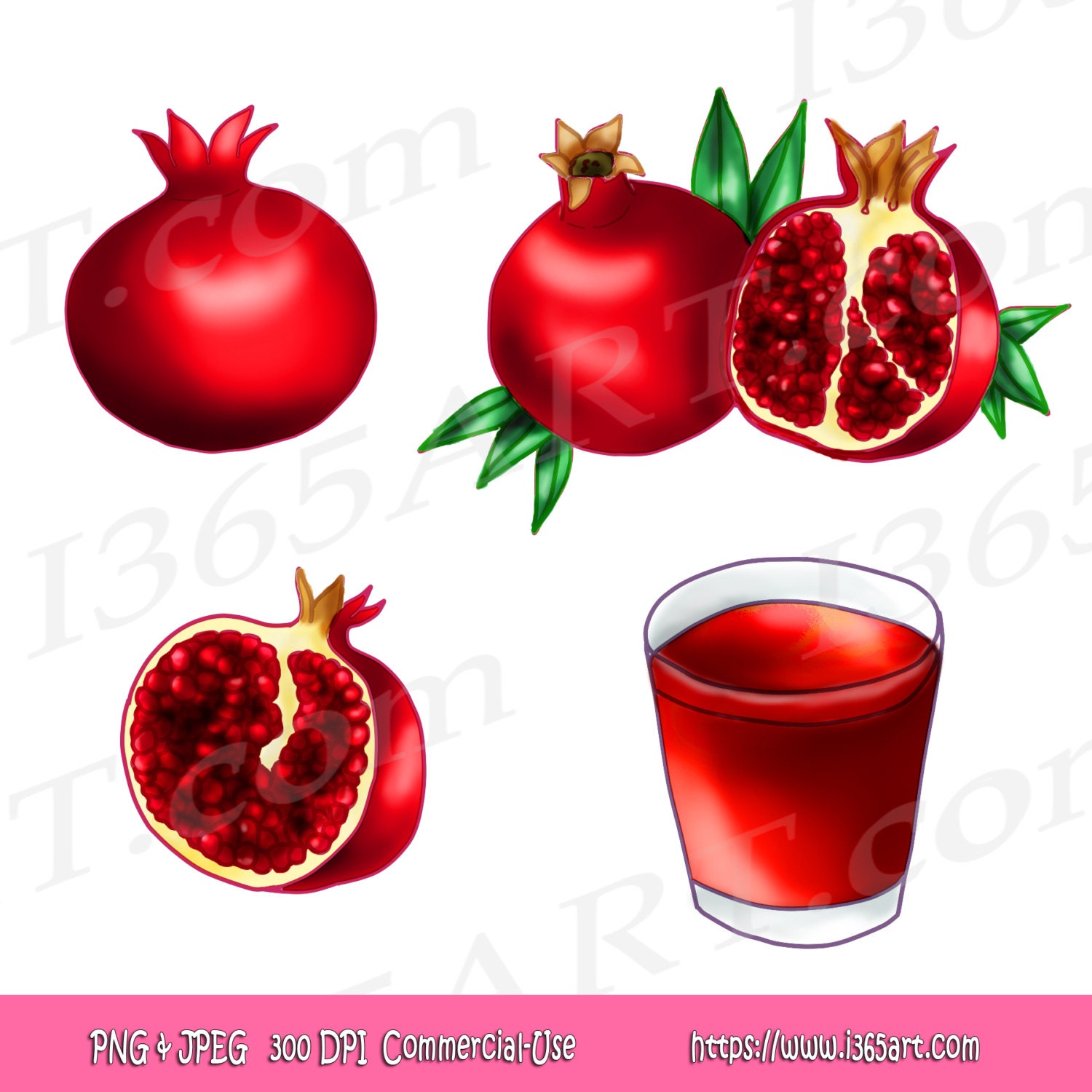 Detail Pomegranate Clipart Nomer 43