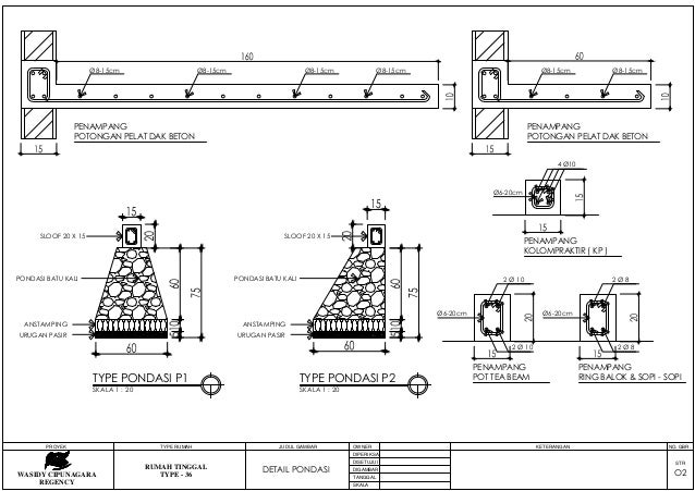 Detail Pondasi Rumah Type 36 Nomer 7