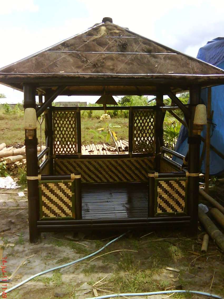 Detail Pondok Dari Bambu Nomer 5