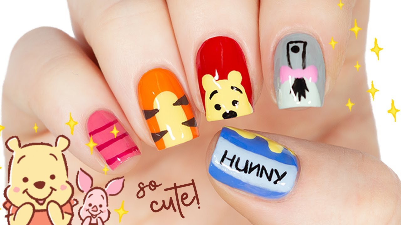 Detail Pooh Bear Nails Nomer 2