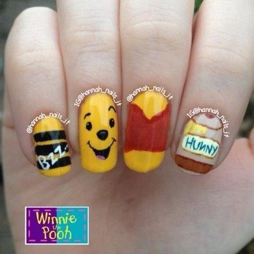 Detail Pooh Bear Nails Nomer 16