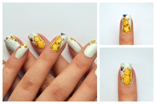 Detail Pooh Bear Nails Nomer 9