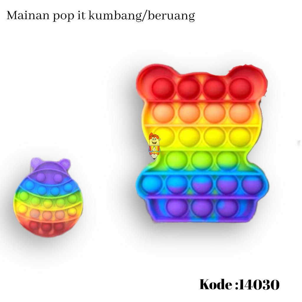 Detail Pop It Beruang Nomer 40