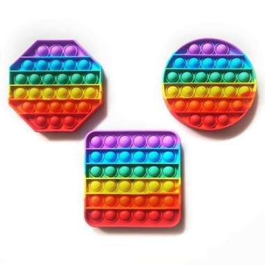 Detail Pop It Kotak Rainbow Nomer 11