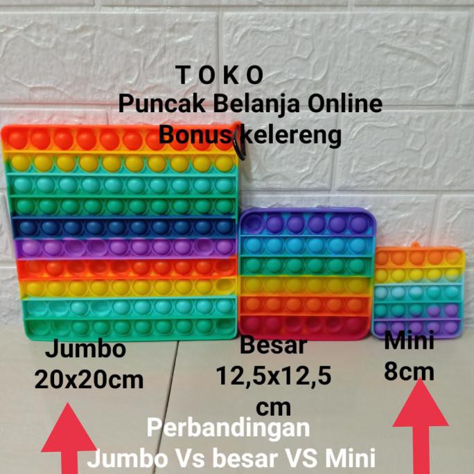 Detail Pop It Kotak Rainbow Nomer 19
