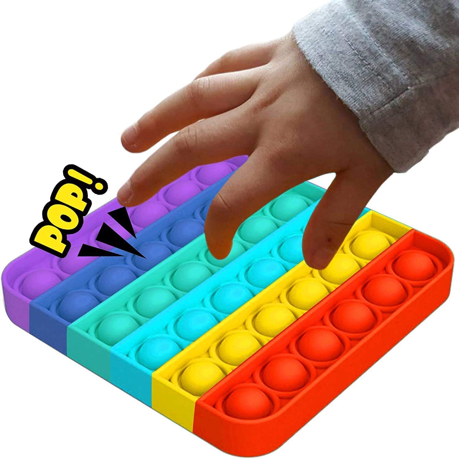 Detail Pop It Kotak Rainbow Nomer 2