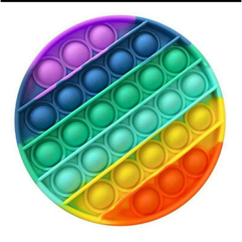 Detail Pop It Kotak Rainbow Nomer 20