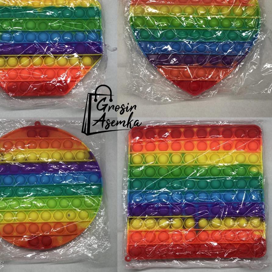 Detail Pop It Kotak Rainbow Nomer 22