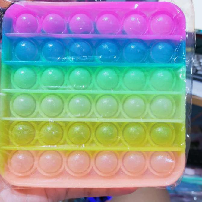 Detail Pop It Kotak Rainbow Nomer 28
